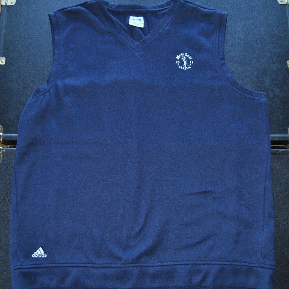Adidas Mott Golf 2011 X-Large Blue Vest w/ White Logo